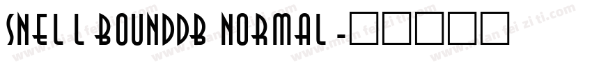 SnellboundDB Normal字体转换
